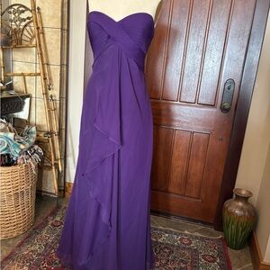 DaVinci Strapless Purple Gown